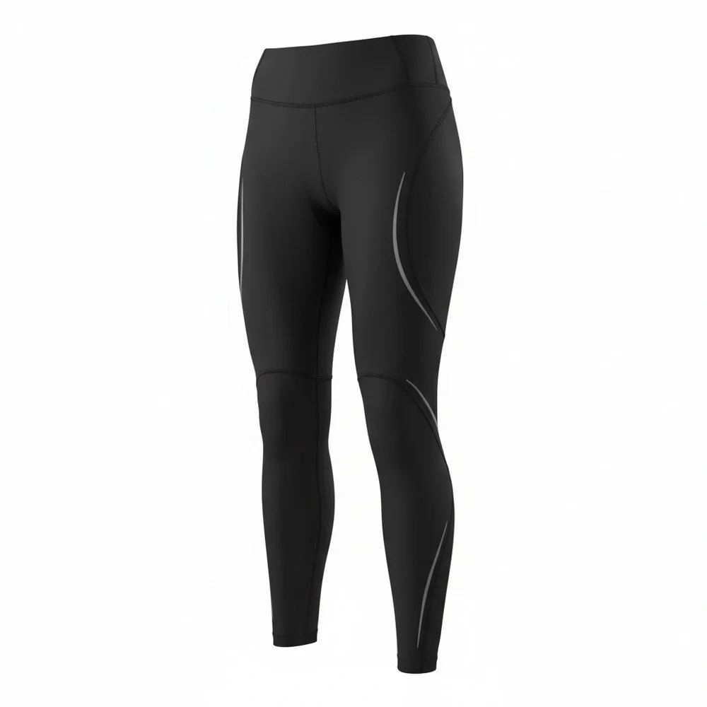 lululemon athletica Black Leggings with Reflective Stripes
